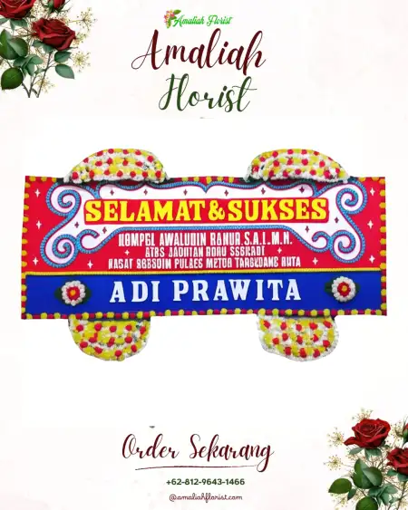 Papan Bunga Ucapan Selamat Adiwarno